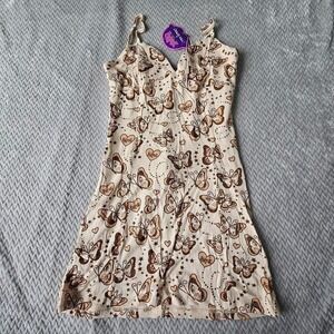 Dolls Kill Dress Women's S Butterfly Midi Bratz NWT